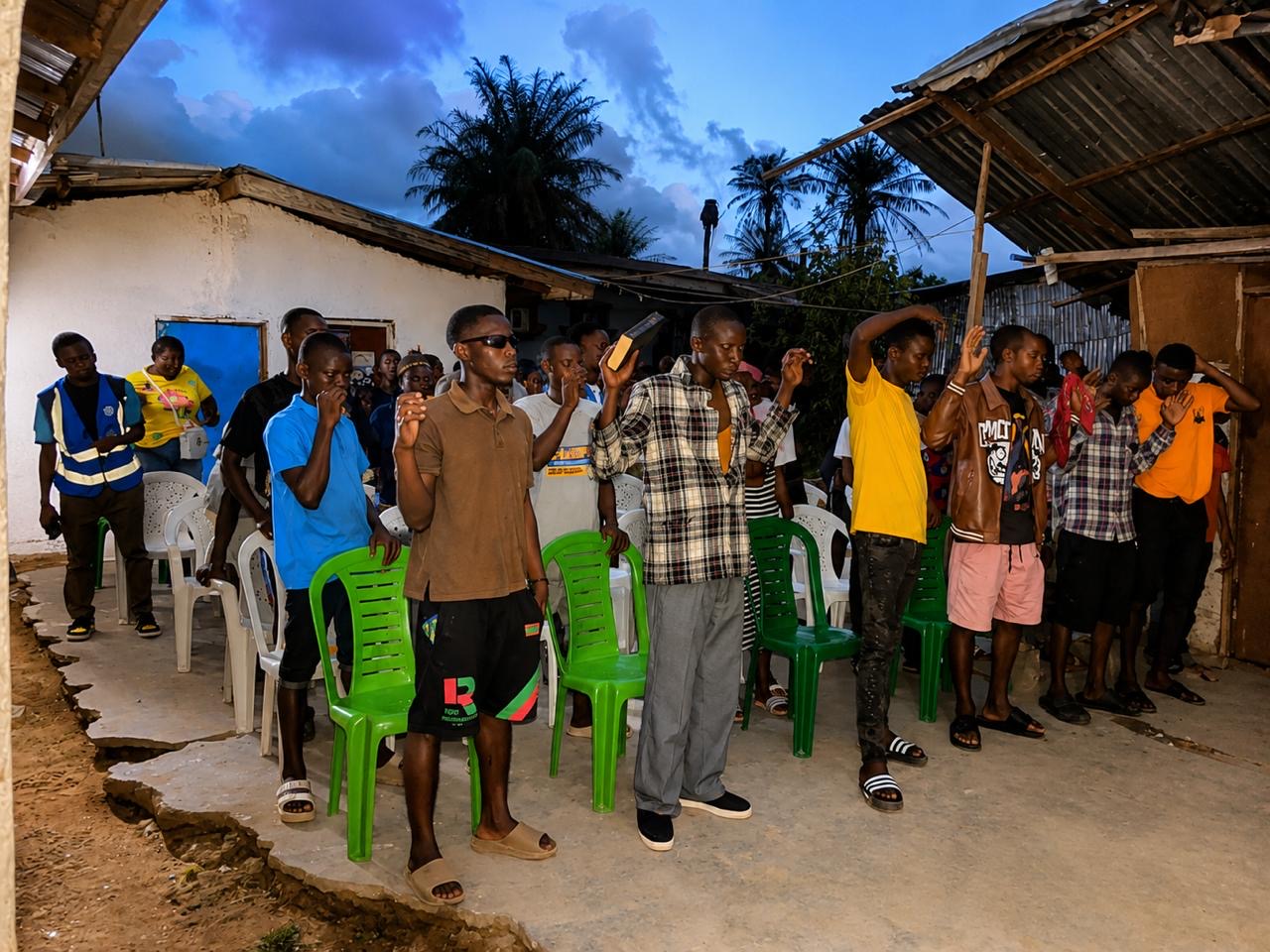 Koinonia Youth fellowship gathering with community members